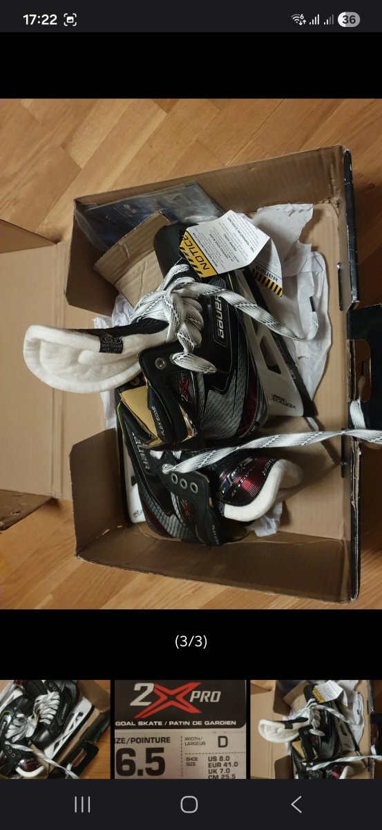 Målvaktsskridskor 6.5 D *Nya*